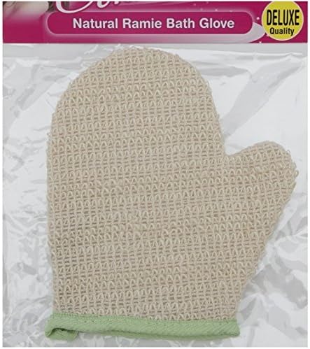 Exfoliating Ramie Natural Bath Glove Bathing Body Skincare Accessory Beauty.