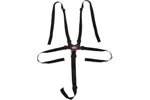 Disnace 5 Point Harness Straps, High Chair Straps Universal Baby Safety Strap Belt Adjustable, High Chair Baby Harness Seat Belt for Baby Stroller Children Pushchair Pram Buggy (Black)