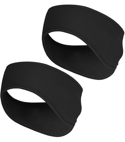 2 Diademas Deportivas De Invierno Yuqilin - Forro Polar, Elásticas, Protegen Orejas Y Frente