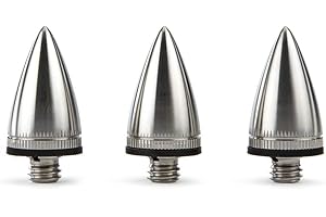 3 Legged Thing Heelz Spiked Footwear for Camera Tripods - Set of 3 Stainless Steel Tripod Feet for Stability on Hard Surfaces, Gravel, Concrete and Rocky Beaches (LEGHEELZ)