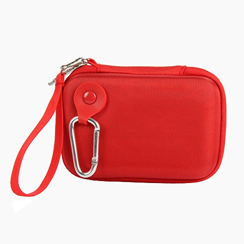 für 2.5 inch WD Western Digital My Passport Ultra 2 TB Externe Festplatte EVA Stoßsichere Schutzhülle Tasche von Khanka -Rot - 6