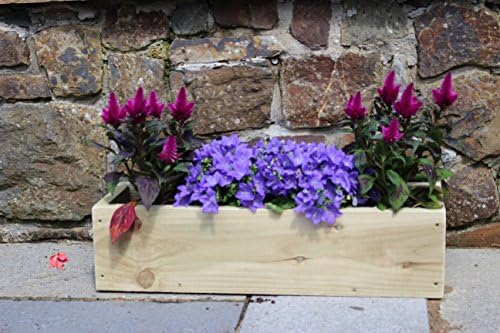Devonshire Wood Handmade Wooden Flower Herb Vegetable Window Box Trough Planter 60 x 20 x 15cm