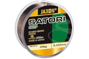 Jaxon Angelschnur Satori CARP 600m Spule Monofile Karpfen Schnur (0,325mm / 20kg)
