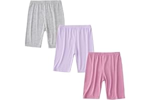 FedMois Lot de 3 Legging Court Short de Sport Panty Cyclistes Fille