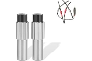 DIOCHE Ajusteurs de Câble de Bicyclette, Câble de Frein de Vélo, Connecteur de Changement de Vitesse, Capuchon de Boîtier de Réglage DdRégulateur de Ligne (1 Paire)( couleur titane)