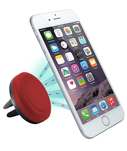 Superideal Air magn tico Soporte de T lefono para Coche de Smartphone para iPhone 6 6 Plus 5 5S 5C 4 4S Samsung Galaxy S6 S5 S4 Note 4 3 Google Nexus LG G3 y dispositivo GPS Rojo Superideal Air magn tico Soporte de T lefono para Coche de Smartphone para iPhone 6 6 Plus 5 5S 5C 4 4S Samsung Galaxy S6 S5 S4 Note 4 3 Google Nexus LG G3 y dispositivo GPS Rojo