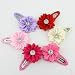 Baby Beauty Hair Bows Clips Pins Toddler Infants Kids Girls Boutique Accessories Grosgrain Ribbon headdress (single flowers 4cm-12pcs)