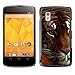 Produktbild TaiTech / Hart Case Cover Handy Schutz Hülle Etui - Tired Sleepy Big Cat Orange Fur Tiger - LG Google Nexus 4 E960