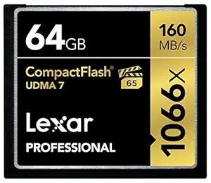 Lexar Professional 1066x 64GB CompactFlash Card LCF64GCRBNA1066