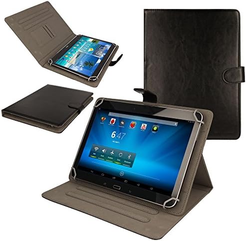 TECHGEAR [Stellar (10)] Universal Case for Bush Tablets with 10 inch Screen - Bush MyTablet 10, Bush Eluma B1 - Protective Case with Viewing Stand (Black)