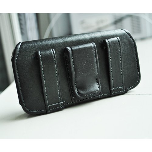 SODIAL TM  Cartera Funda de Cuero con Clip de Cinturon para Apple iPhone 5