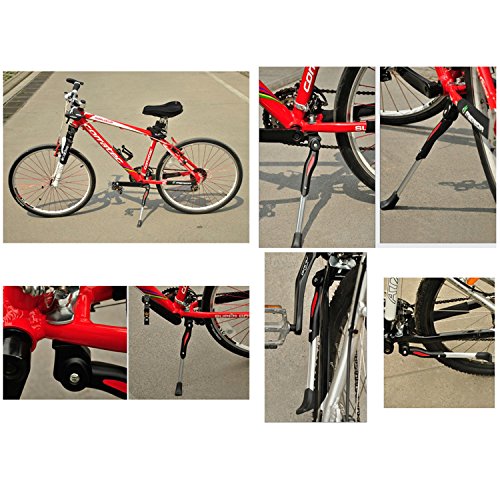 tinxi® Fahrradständer Fahrrad Ständer MTB Seitenständer Hinterbau Mittelbau verstellbar 16″ 20″ 24″ 26″ Schwarz - 9
