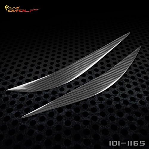 100% Real Carbon Fiber Headight Eyebrow Eyelid