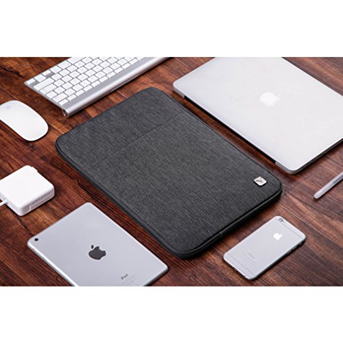 CAISON 11.6″ Wasserdicht Laptop Notebook-Hülle Klassische Tasche Pouch schützende Haut für Microsoft 12.3″ Surface Pro 4 / 12″ Surface Pro 3 / Apple 11 inch MacBook Air (Dunkel Grau) - 8
