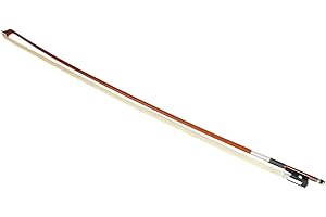 BOSTEU 4/4 Full Size Arbor Violin Bow with Black Handle, Brown