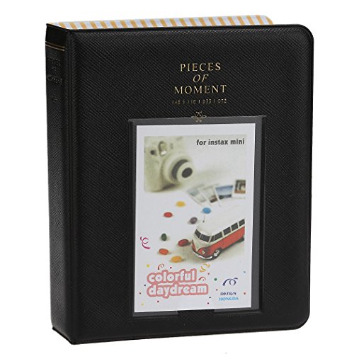Fetoo 64 Taschen Mini Album Schutzhülle Foto Album Fotohüllen für Mini Fujifilm Instax Miini Film 7S/8/25/50/90