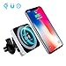 Price comparison product image Wireless Car Charger Magnetic - 360° Rotating Fast Charging - QI Wireless Phone Charger Holder Air Vent/Dashboard Car Cradle for iPhone X iPhone 8/8 Plus, Samsung Galaxy Note 8 S8/S8 Plus S7 Edge and All QI Enabled Devices