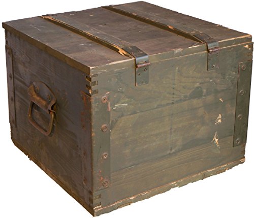 Munititionskiste BOX80 Wandstärke über 1 cm Maße ca 51x51x40cm Innen ca 45x45x33cm Aufbewahrung Militärkiste Munitionsbox Holzkiste Holzbox Weinkiste Apfelkiste Shabby Vintage - 3