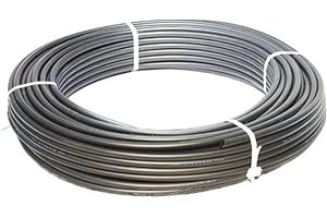 GARDIFLEX Premium Black LDPE Automatic Water Pipe 13mm / 16mm - Garden Irrigation Hose | 1m PVC Hosepipes for Garden Watering - Made in EU 4 Bar | Heavy Duty Water Hose