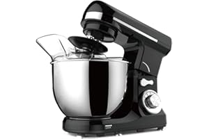 Stalwart DA-MK37C Professional Countertop Planetary Mixer 5 litres 1kW Black