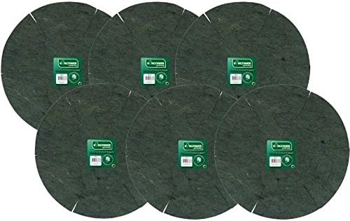 THUKRAL HAULAGE LIMITED 3 Pieces Green Jute Hanging Basket Liner Garden Plant Care Flower Pot Planter Natural Fibre Base Insert Pre Cut Easy Fit (14")