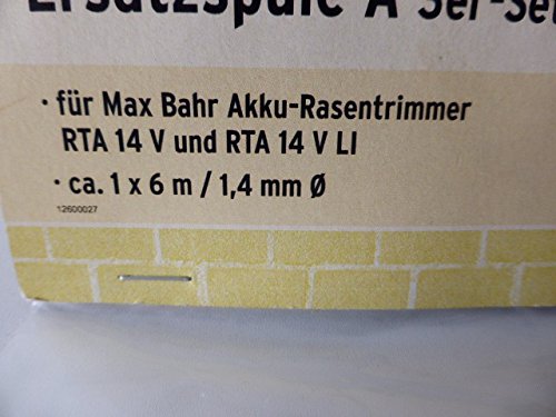 3er-Set Max Bahr 2302779 A Trimmerspule Rasentrimmer Ersatzspule RTA 14 V LI - 2