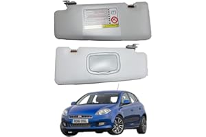 DITOSI Pantina Aletta Parasole Anteriore per Fiat Bravo dal 2007 a oggi con Specchio (Lato Sinistro (guida) sx)