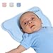 Orthopädisches Plattkopf Babykissen mit zwei entfernbaren Bezügen beugt vor / heilt Plagiozephalie (Schiefschädel-Kopfform) | Babykopfkissen für die korrekte Kleinkind-Position, perfekt für den Kinderwagen, das Kinderbett oder die Wiege – Koala Babycare – Koala Perfect Head – Blau