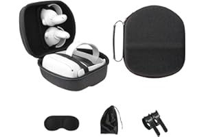 dethinton for Oculus Quest 2 Case, Travel Case for Oculus Quest 2 All-in-one VR Gaming Headset and Controllers Includes Multiple Oculus Quest 2 Accessories (Black)