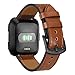 Produktbild Uhrenarmbänder,Lederband Armband für Fitbit Versa Activity Tracker Uhrenarmband für Fitbit Versa (Braun)