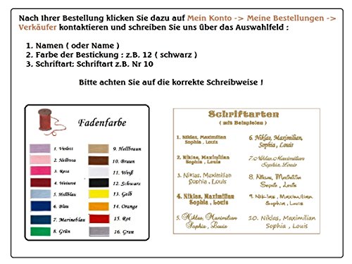 ★ Handtuch mit Namen bestickt ★ Badetuch ★ Duschtuch ★ Geschenk ★ 550 g/m2 ★ - 2