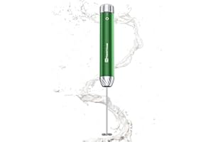 Maestri House Mousseur à lait rechargeable avec réglage de la vitesse en continu, fouet étanche en acier inoxydable amovible pour latte et cappuccino.