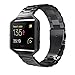 Price comparison product image Simpeak compatible Fitbit Blaze Band Frame, Replacement Stainless Steel Band with Metal Frame compatible Fitbit Blaze Smart Fitness Watch with Link Removal Tool, Black