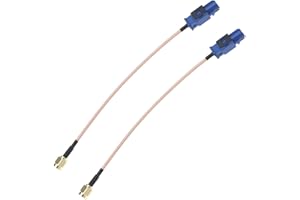 Be In Your Mind 2PCS Cavo Adattatore Per Antenna GPS Per Auto SMA Maschio A Fakra C Maschio RG-316 Per Sistema Ricevitore Di Navigazione GPS Stereo Per Auto Tronco 17CM