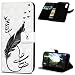 Produktbild 2× Flip Handy Schutzhülle für Huawei P20, Stoßfest Weich PU Leder Damen Herren Karten Magnet Stand Halter Farbdruck Brieftasche Klappetui (Vogel+Vogel)