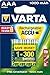 Price comparison product image Varta Power Accu 1000 mAh Rechargeable AAA Batteries - 4-Pack