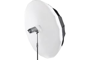 Walimex pro Paraguas reflex Ø180cm - Diseño 2 en 1 para resultados profesionales: paraguas reflex y softbox de paraguas en uno, compacto y versátil para llevar