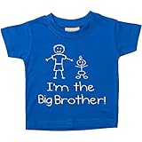 I'm The Big Brother Blue Tshirt Baby Toddler Kids Available in Sizes 0-6 Months to 14-15 Years New Baby Brother Gift