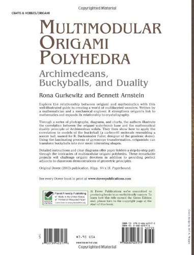 Book's Cover of Multimodular Origami Polyhedra: Archimedeans, Buckyballs and Duality