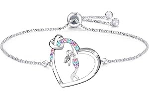 MAKOBLESSMOMO Meerjungfrau-Armband für Mädchen und Jungen, Armband mit Kristall-Herz-Anhänger, Geschenke, Schmuck, Geschenke für Mädchen, Tochter, Jungen, Sohn, Enkelin, Nichte, Geburtstag, Weihnachten, Abschlussge