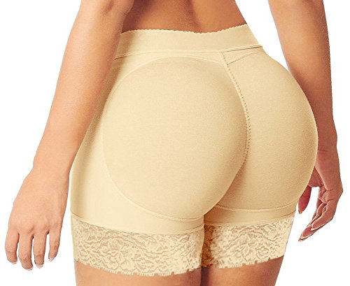 TDOLAH Damen Hohe Taille Miderhose mit Push-up Polster Bodyshaper Padded Shapewear Unterwäsche