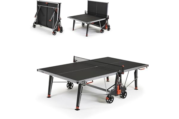 Cornilleau- 500X Outdoor Table de Ping Pong d'Extérieur Loisir - Made in France (Plateau Bleu ou Noir 6mm)