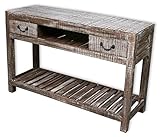 Sideboard aus recyceltem Sheeshamholz mit zwei Schubladen und viel Ablagefläche