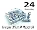 Produktbild NEMT Flachbox mit 24x Energizer Lithium Mignon AA Batterie LR6