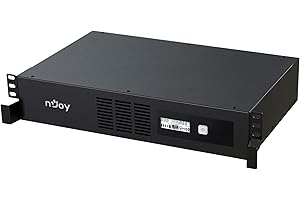 NJOY Code 800 Gruppo di Continuità 800VA 480 Watt, Line Interactive, Onda Sinusoidale Simulata, UPS Rack 2U, 4 Uscite IEC C13, AVR, USB, Software per Gestione UPS, 1 Batteria, Garanzia 3 Anni