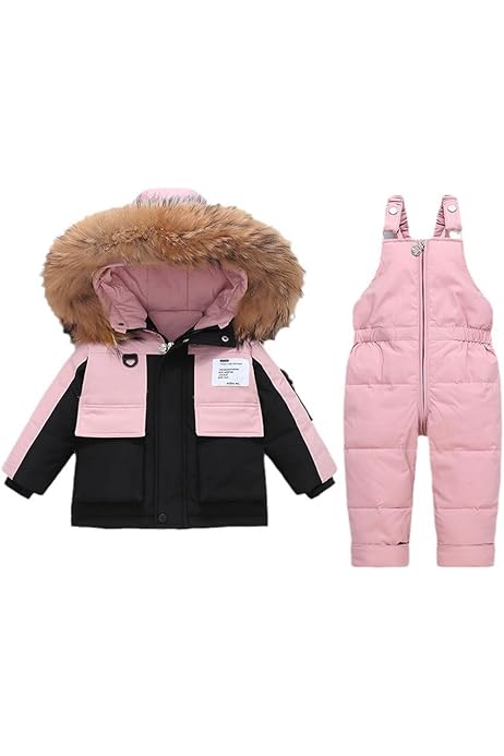 Tuta Da Sci Bambino 2 Pezzi - Giacca Piumino + Saloppette, Impermeabile E Antivento, Per Neve - Foto 3