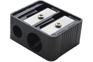 CLDAISY Professional Cosmetic Sharpener Double Holes for Eyebrow Lip Liner Eye Pencil School Office Supplies Make-up Brushes and Tools