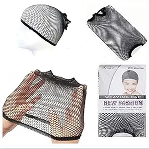 Sale Hairnets Stretchable Elastic Hair Nets Snood Mesh Weaving Black Nude Wig Hair Net Making Cap Cool Cosplay