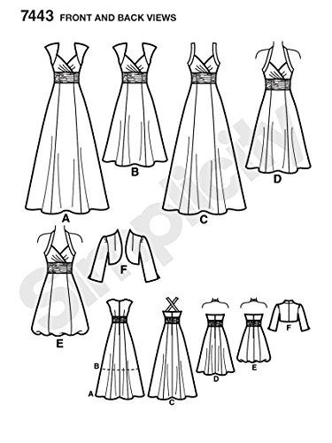 Simplicity Schnittmuster 7443 R5 Abendkleid & Bolero Gr. 40 – 48 - 2