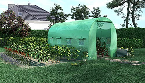 spécifications Générique Serre de Jardin Tunnel - bache armée - 8m2, 4x2m- en polyéthylène armée - Anti UV